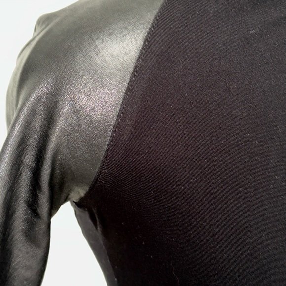 THEORY Lamb Leather Mini Dress - Picture 2 of 6